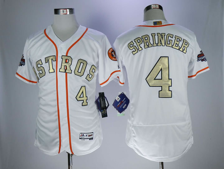 Astros 4 George Springer White 2018 Gold Program Flexbase Stitched Baseball Jerseys,We sell and wholesale Astros 4 George Springer White 2018 Gold Program Flexbase Stitched Baseball Jerseys on line form chian!